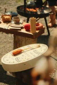 rustic outdoor cooking setup in finland